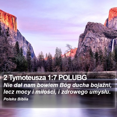 2 Tymoteusza 1:7 POLUBG Bible Verse Image