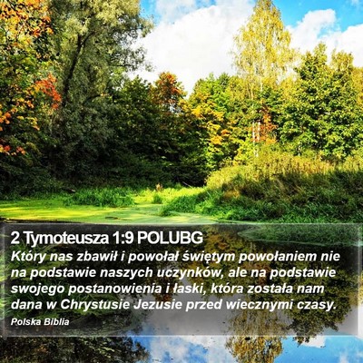 2 Tymoteusza 1:9 POLUBG Bible Verse Image
