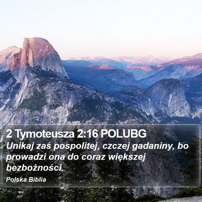 2 Tymoteusza 2:16 POLUBG Bible Verse Image
