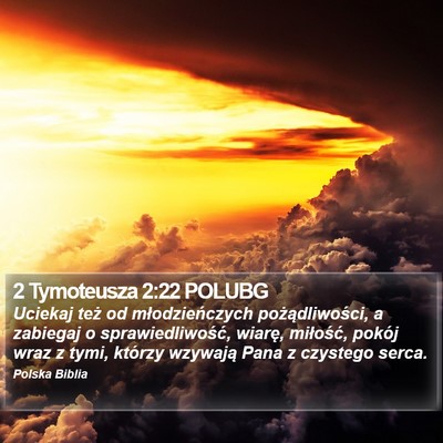 2 Tymoteusza 2:22 POLUBG Bible Verse Image