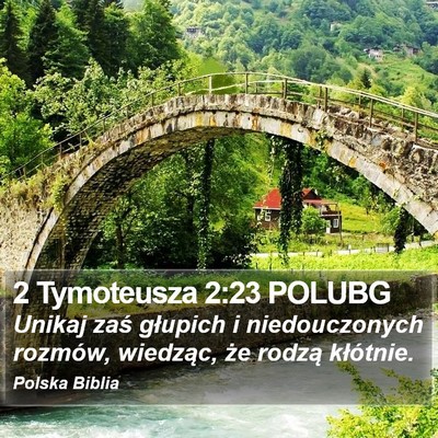 2 Tymoteusza 2:23 POLUBG Bible Verse Image