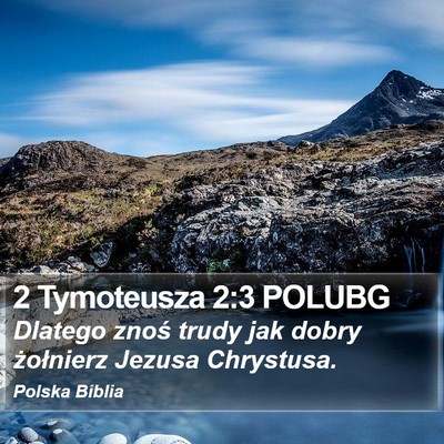 2 Tymoteusza 2:3 POLUBG Bible Verse Image