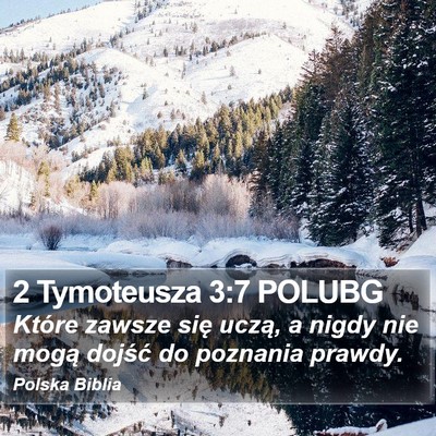 2 Tymoteusza 3:7 POLUBG Bible Verse Image