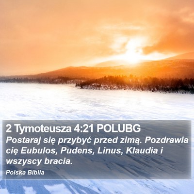 2 Tymoteusza 4:21 POLUBG Bible Verse Image