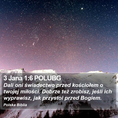 3 Jana 1:6 POLUBG Bible Verse Image