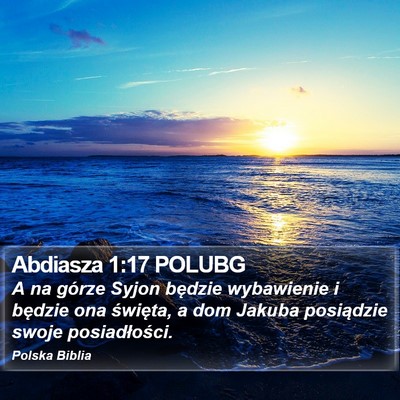 Abdiasza 1:17 POLUBG Bible Verse Image