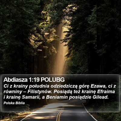 Abdiasza 1:19 POLUBG Bible Verse Image