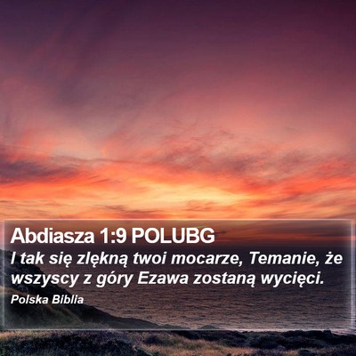 Abdiasza 1:9 POLUBG Bible Verse Image