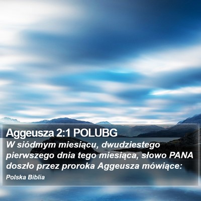 Aggeusza 2:1 POLUBG Bible Verse Image