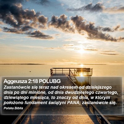 Aggeusza 2:18 POLUBG Bible Verse Image