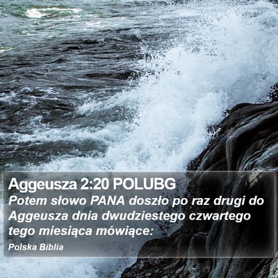 Aggeusza 2:20 POLUBG Bible Verse Image