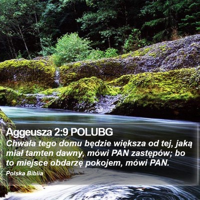 Aggeusza 2:9 POLUBG Bible Verse Image
