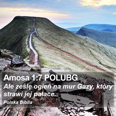 Amosa 1:7 POLUBG Bible Verse Image