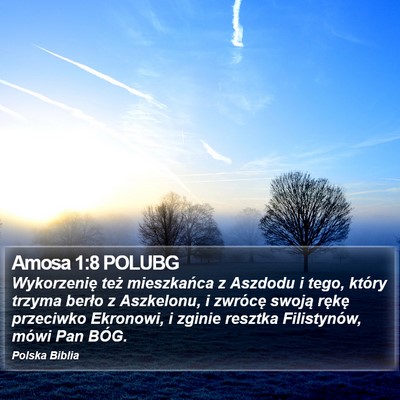 Amosa 1:8 POLUBG Bible Verse Image