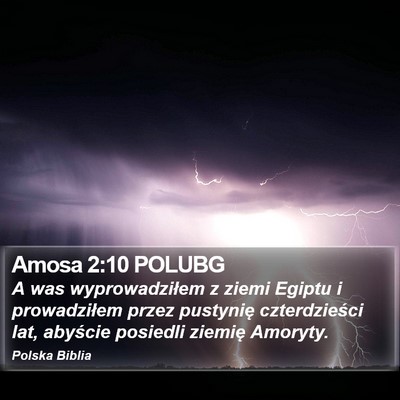 Amosa 2:10 POLUBG Bible Verse Image