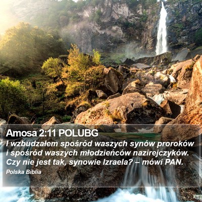 Amosa 2:11 POLUBG Bible Verse Image