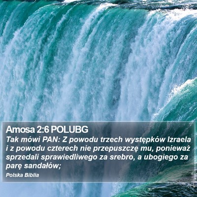 Amosa 2:6 POLUBG Bible Verse Image