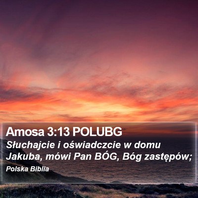 Amosa 3:13 POLUBG Bible Verse Image