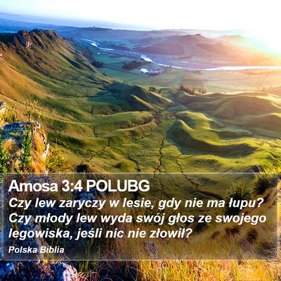 Amosa 3:4 POLUBG Bible Verse Image