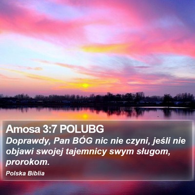 Amosa 3:7 POLUBG Bible Verse Image