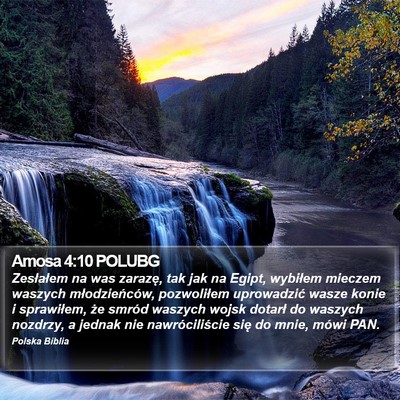 Amosa 4:10 POLUBG Bible Verse Image