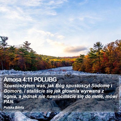 Amosa 4:11 POLUBG Bible Verse Image