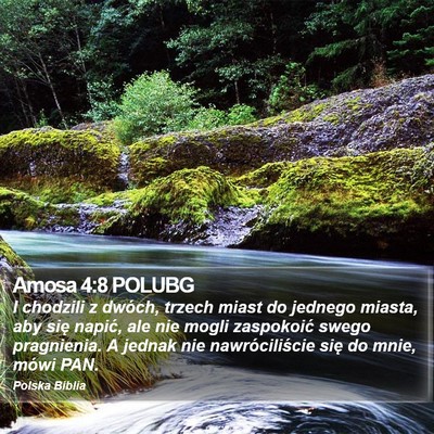 Amosa 4:8 POLUBG Bible Verse Image
