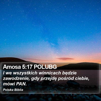 Amosa 5:17 POLUBG Bible Verse Image