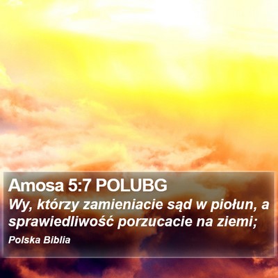 Amosa 5:7 POLUBG Bible Verse Image