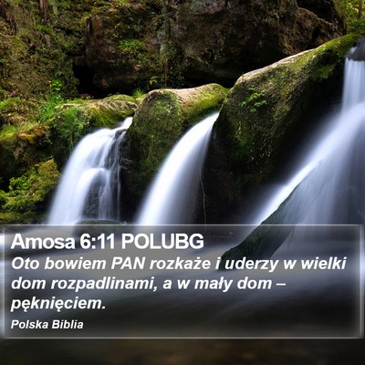 Amosa 6:11 POLUBG Bible Verse Image
