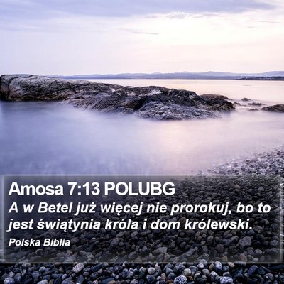 Amosa 7:13 POLUBG Bible Verse Image