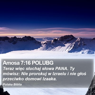 Amosa 7:16 POLUBG Bible Verse Image