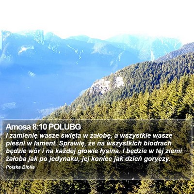 Amosa 8:10 POLUBG Bible Verse Image
