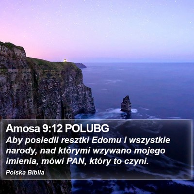 Amosa 9:12 POLUBG Bible Verse Image