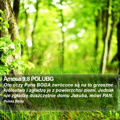 Amosa 9:8 POLUBG Bible Verse Image
