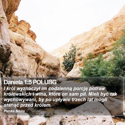 Daniela 1:5 POLUBG Bible Verse Image