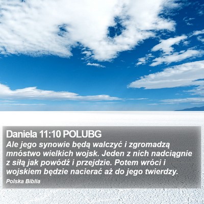 Daniela 11:10 POLUBG Bible Verse Image