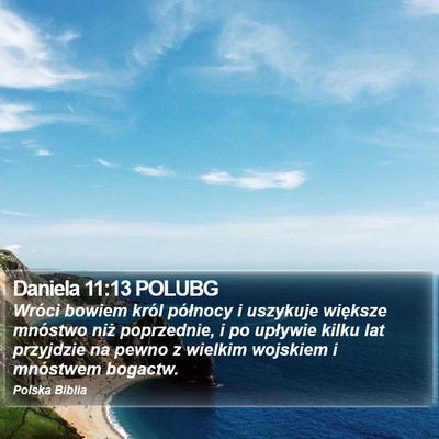 Daniela 11:13 POLUBG Bible Verse Image