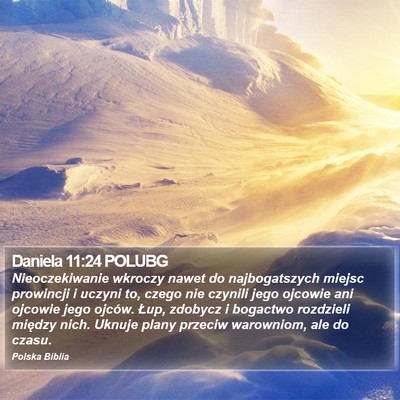 Daniela 11:24 POLUBG Bible Verse Image