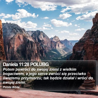 Daniela 11:28 POLUBG Bible Verse Image