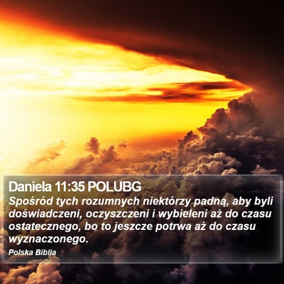 Daniela 11:35 POLUBG Bible Verse Image