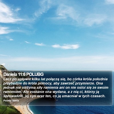 Daniela 11:6 POLUBG Bible Verse Image