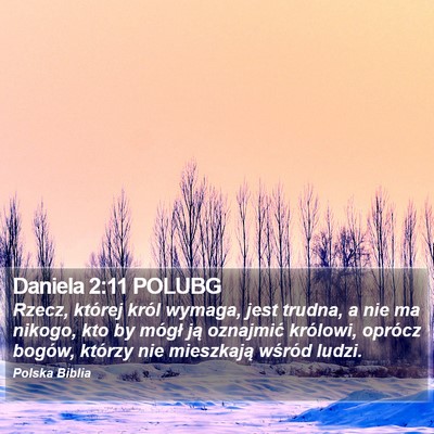 Daniela 2:11 POLUBG Bible Verse Image