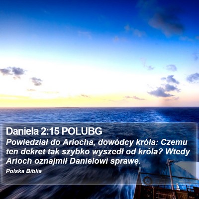 Daniela 2:15 POLUBG Bible Verse Image