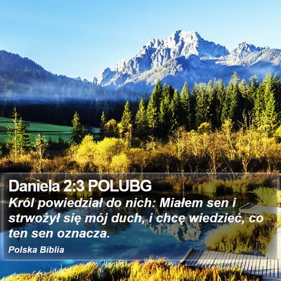 Daniela 2:3 POLUBG Bible Verse Image