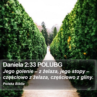 Daniela 2:33 POLUBG Bible Verse Image
