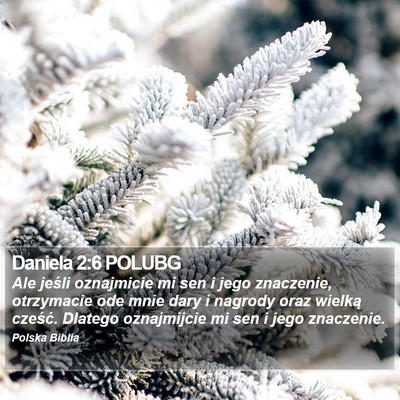 Daniela 2:6 POLUBG Bible Verse Image