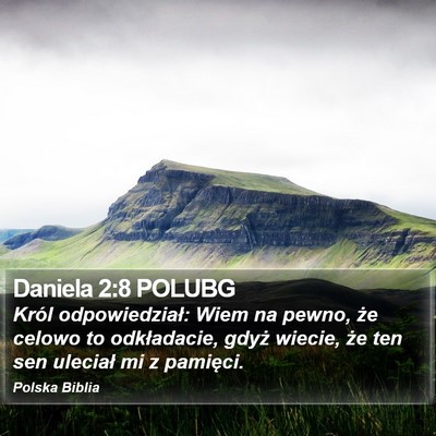 Daniela 2:8 POLUBG Bible Verse Image
