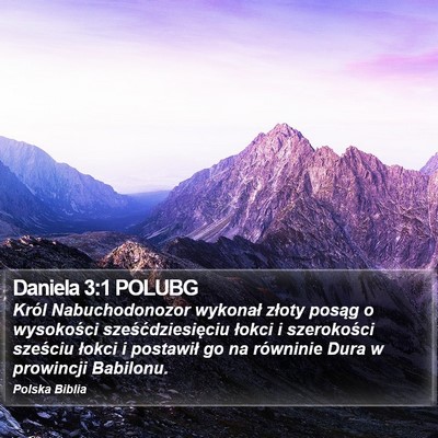 Daniela 3:1 POLUBG Bible Verse Image