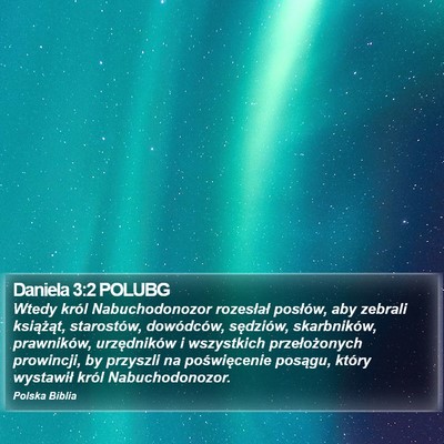Daniela 3:2 POLUBG Bible Verse Image